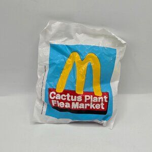 McDonalds Cactus Plant Flea Market Happy Meal Bag Toy Sealed Collectible Limited